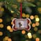 Red & Silver-Plated Best Dog Bone Frame Ornament with European Crystals